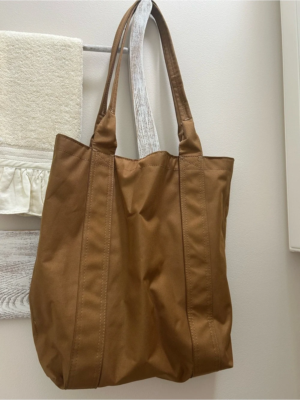 Carhartt Brown/Tan Canvas Tote Bag 14x15”. Excellent condition. - Picture 5 of 11